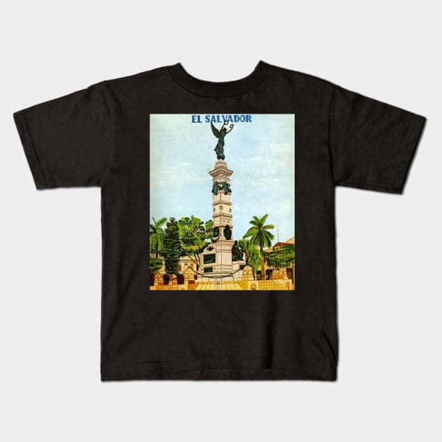 Monumento a la Libertad Kids T-Shirt by Talcomunca